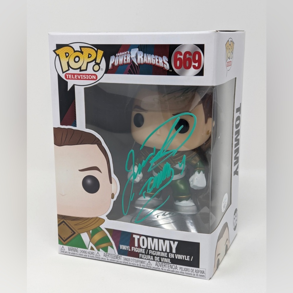 BRAND NEW FUNKO POP POWER RANGERS TOMMY SIGNED GREEN RANGER